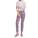 Anthropologie Essential Slim Trouser Pant in Mod Floral Retro Print Photo 2