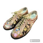 ICON Los Angeles 7B Gustav Klimt Wearable Art Leather Oxford Shoes Golf Walking Size 7 Photo 8