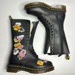 Dr. Martens  1914 Vonda II Originals Floral Combat Boots in Black Softy T Photo 6