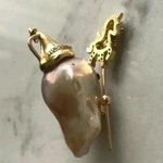 Baroque Pearl Little Monster Pendant With Moveable Wand Photo 4