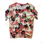 Talbots Womens Cardigan Size M Multi Floral Romantic Cottage Preppy Classic Photo 7