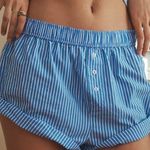 Anthropologie The Wren Stripe Boxer Shorts: Rolled Edition Size L Photo 0