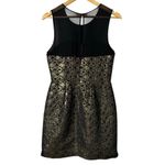 Club Monaco Bria Metallic Gold Honeycomb Mesh Cocktail Dress Sleeveless, Size 6 Photo 10