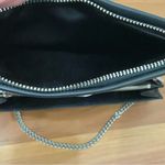 Henri Bendel Rare  Girls Nightout Embellished Bling Black Leather Chain Wallet Photo 7