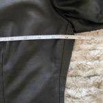 VTG Gianfranco Ferre Black Leather Jacket Italian Metal Buttons Collector Sz 10 Photo 5