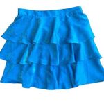 ZARA tiered ruffle satin skirt Photo 0