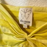 Ella Moss  Striped Yellow Spaghetti Strap Tank Photo 5