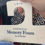 Charter Club NWT  ladies house slippers large Photo 1