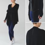 Lululemon Resolution Wrap Black 10/12 Cashmere EUC Photo 1