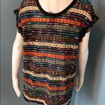 Free People  New Romantics Rainbow Crochet Top MD Photo 0
