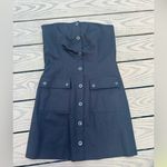 Intermix NWT  small black strapless mini body-con office siren Y2K dress Photo 1