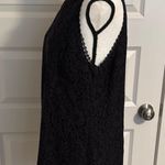 CAbi | Elegant Black Lace Halter Lined Top Photo 2