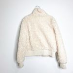 ZARA  trf teddy faux sherpa bomber zipper jacket size medium Photo 5
