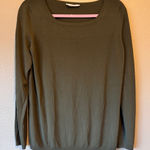 Max Mara  Green Silk Blend Long Sleeve Blouse Womens M Casual Fall Classic Top Photo 0