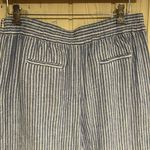 1. State State Blue and White Striped Wide Leg Pants Photo 3