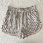 Madewell Crinkle Cotton Striped Dolphin-Hem Shorts Boxers Women’s Large Photo 12