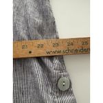 Tahari  Linen Blouse Size 1X  Blue Pinstripe Tunic Side Buttons Comfort Coastal Photo 11