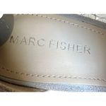 Marc Fisher Sandals Womens 9M Gray Leather Espadrille Laser Cut Wedge Heel Shoes Photo 9