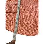 Liz Claiborne  Blazer Sz PL Orange White Chevron Jacket Fully Lined Office READ Photo 6