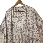 Victoria's Secret White Floral Paisley Kimono with Lace Sleeves XS/S Photo 3