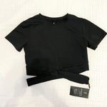 NVGTN Black Crossbody Short Sleeve Shirt Photo 0