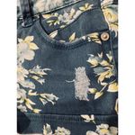 Vanilla Star Jeans Vanilla Star Blue & White Floral Cotton Blend Denim Jean Shorts Women Sz 3 Photo 5