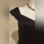 Monteau Black V Neck A Line Dress Pull Over Sleeveless Scalloped Straps Sz 3X Photo 4