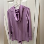 PAJAMAGRAM Lavender zip up hooded night shirt size Large Purple Photo 10