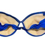 Catalina Vtg  Bikini Top Sz 12 Aztec Egyptian Print Blue Gold Underwire Photo 7