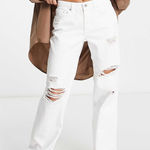 Only  White Straight Leg Jeans Photo 0