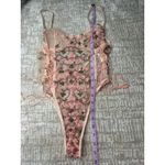 SheIn : Embroidered Floral Mesh Lace Body Suit Photo 9
