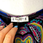 🆕 NWOT Agenda Black Dress with Blouse Shaw Off the Shoulder Overlay Paisley Photo 4