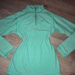 Patagonia Green and white striped Half zip fleece sweatshirt XXL Photo 5