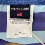 Ralph Lauren Sport Blue Aqua Y2K Wide Stripe Bikini Bottoms Coastal Pool Size 10 Photo 8