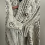 Armani Exchange size small sweater vest coat wrap short sleeves light grey Photo 1