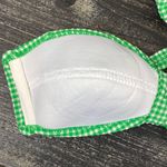 J.Crew Green & White Seersucker Bandeau Bikini Swim Suit NEW XS/S Photo 3