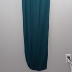 Lovers + Friends  Sundance Everglade Green Jersey Tie Front Evening Maxi Dress Photo 8