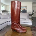 Vintage Gucci Tall Brown Leather Riding Boots 35.5 5.5 Photo 1