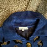 Moon River boutique belted animal print sweater Photo 2