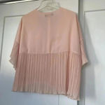 Lulus Lulu’s Love for You Blush Pink Pleated Top size Large EUC Photo 5