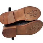 Retro Round Toe Ankle Combat Boots Faux Leather Side Zip Pull On Gray Size 41 Black Photo 9