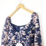 Petal and Pup NWT  Navy Floral Mini Dress Size Small Long Sleeve Aline Ruffle Photo 6