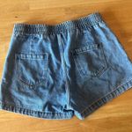 Paper Bag soft Denim front tie shorts Blue Photo 2