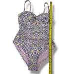 NipTuck Slimming Purple Abstract One Piece Swimsuit – Size 10 Photo 3