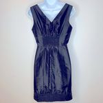 Bebe  Black Silk Beaded Bubble Cocktail‎ Dress Size S Photo 1