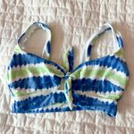 Aerie Tie Dye Scoop Neck Tie Front Bikini Top Size XS Photo 0