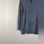 Barefoot Dreams  CozyChic Lite Half Rib Half Zip Tunic Deep Ocean Women’s Sz M Photo 3