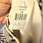 WET Zebra Stripe Long Sleeve Thick One Piece Bathing Suit nwt Black Size XS Photo 5