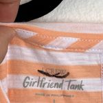 NWT J. Crew Factory Girlfriend Striped Tank Top in Washed Melon BY944 Orange Size L Photo 3