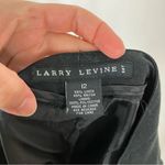 Larry Levine  | Black Linen Blend Wide Leg Capri Pants 12 Photo 2